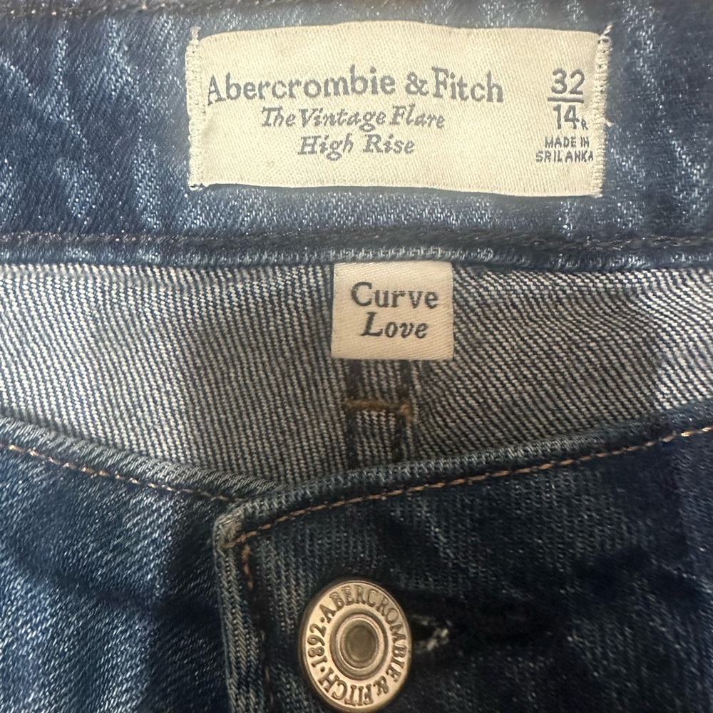 Abercrombie Curve Love High Rise Vintage Flare Jean